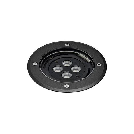 TECNISOL 150 Enc.Sol Ext. IP67 IK10 rond noir LED 12W 10° 3000K 700lm ARIC 50660 (1/4)