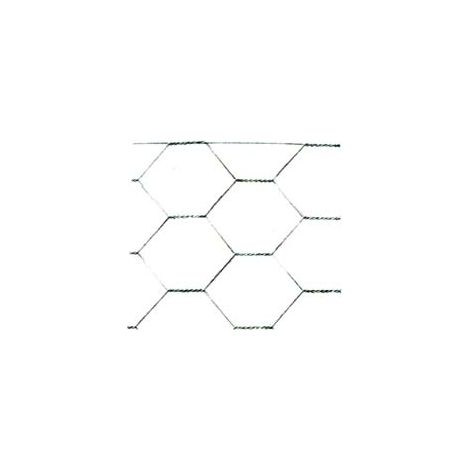 RETE TRIPLA TORSIONE ZINCATA DOPO LA TESSITURA- maglia 25/3 spessore filo ø mm.0,6 mt.50 cm.120h. - 1 rotolo T-REX