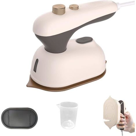 1 pièce fer à repasser vapeur, compact et pliable, mini fer de voyage avec réservoir 50 ml, idéal pour détails et déplacements (1/5)