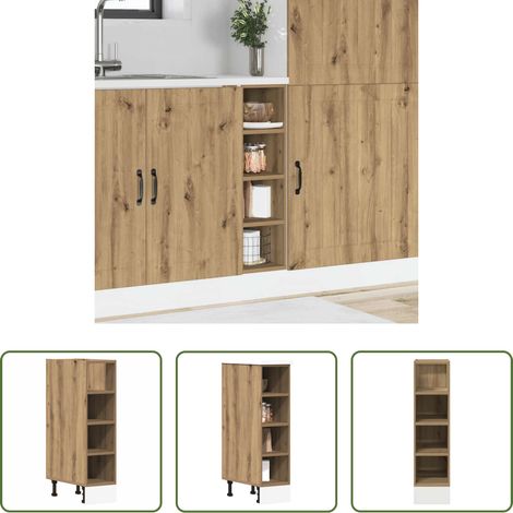 Holzwerkstoff - Unterschrank Riga Artisan-Eiche 20x44,5x81,5 cm Holzwerkstoff (1/5)