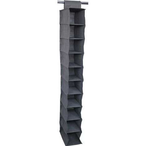 Regal mit 10 Böden 15x30x122cm Vliesstoff MONDEX