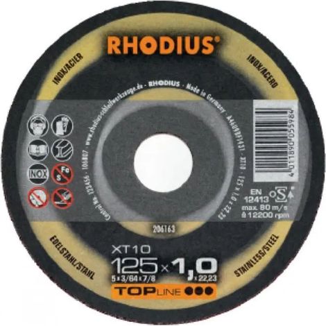 Disco da taglio Rhodius 206258 acciaio inox 150 mm