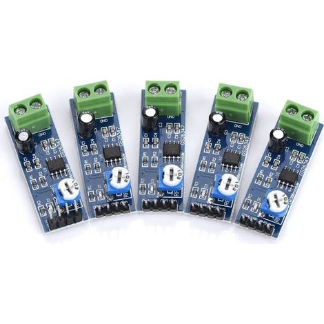 5 moduli amplificatori audio LM386, 512V, guadagno 200x, amplificatore audio LM386, modulo amplificatore di potenza audio stereo per Arduino LM386, L1P8 (1/5)