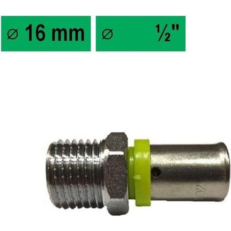 arco raccord fixe mâle métallique 16 mm 1/2 pouce (1/3)