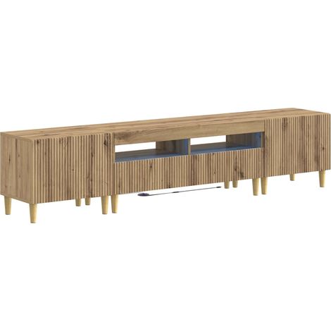 Maison Exclusive - Mobile TV LED a 5 pezzi Rovere Artigianale Legno ingegnerizzato (1/5)