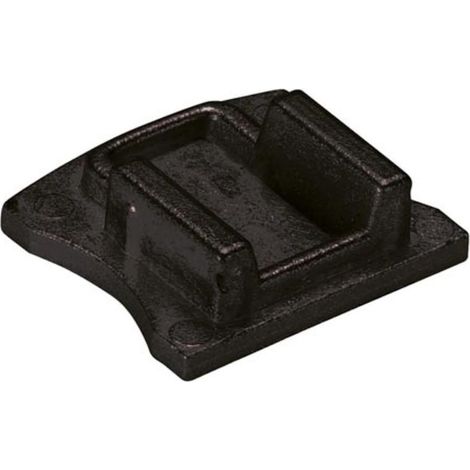 LEDsON TAPA FINAL DE ALUMINIO PARA EL PERFIL LED 'SL15' - SIN AGUJERO DE CABLE - COLOR NEGRO