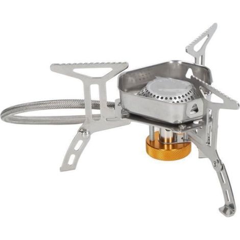 réchaud à gaz de camping Réchaud de camping portable coupe-vent pliable résistant aux hautes températures réchaud de (1/4)
