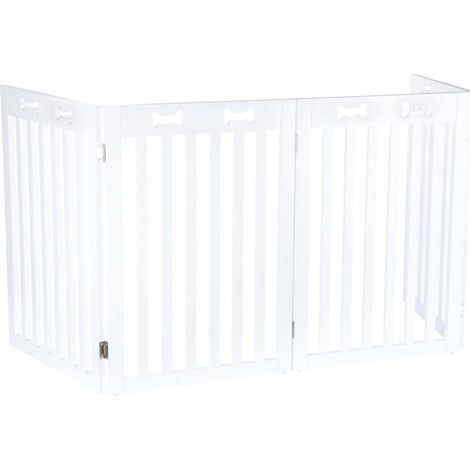 Barrera para perros con 4 partes MDF blanco 60-160 cm TRIXIE (1/5)