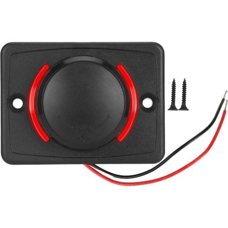 Dual-USB-3,1-A-DC12V/24V-Autoladegerät, schwarz mit LED (rot) (1/4)