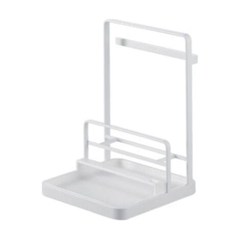 Porte Couvercle de Casseroles Support de Couvercle Pot et de Cuillère en Métal et en Bois Etagère à Spatule de Cuisine (Noir)-Fei Yu