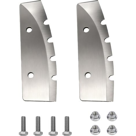 2pcs Lames Tarière à Glace 28340 Remplacement Compatibles avec Quantum Thunderbay HT, Lames Dentelées en Acier Alliage pour la Plupart des Pièces Tarière à Glace 20,32cm (1/5)