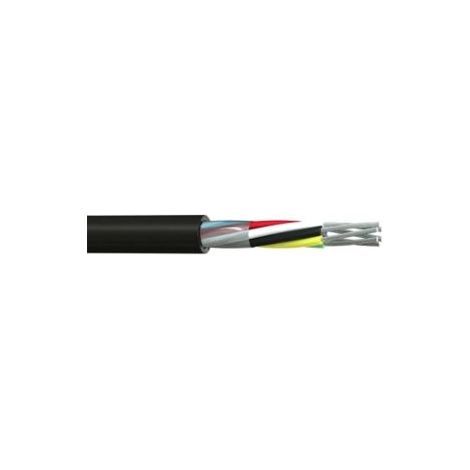 Câble multiconducteur RS PRO, 6 x 0,5 mm², gaine PVC Noir, 100m ( Prix pour Bobine de 100 )