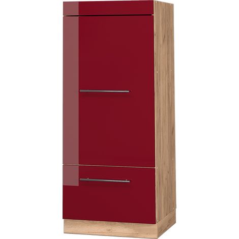 Mikrowellenschrank Fame-Line, Bordeaux Hochglanz, 60 cm, Vicco