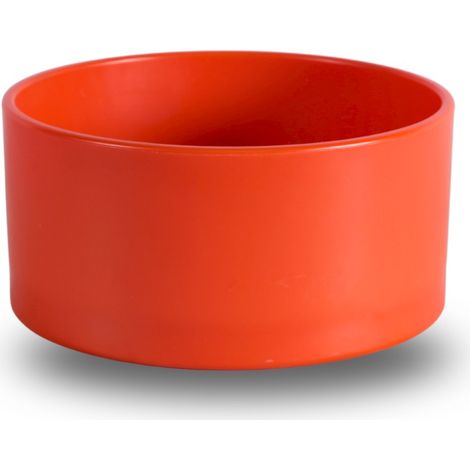 Mangeoire plastique ronde rouge CHICK'A
