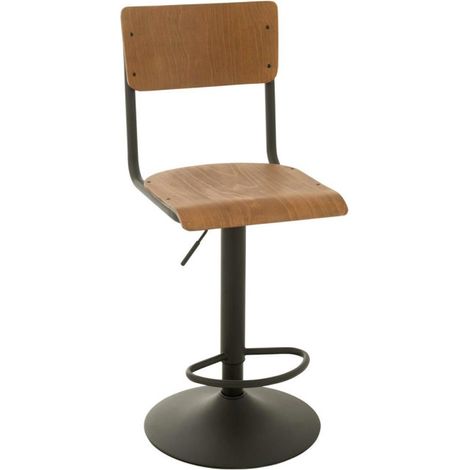 Tabouret de Bar en Bois "Mauricio" 105cm Marron (1/5)