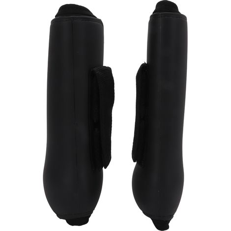 Guêtres avant réglables et légères pour chevaux, protection des membres antérieurs pour l'équitation, le saut d'obstacles et les courses, noires, taille XL. (1/5)