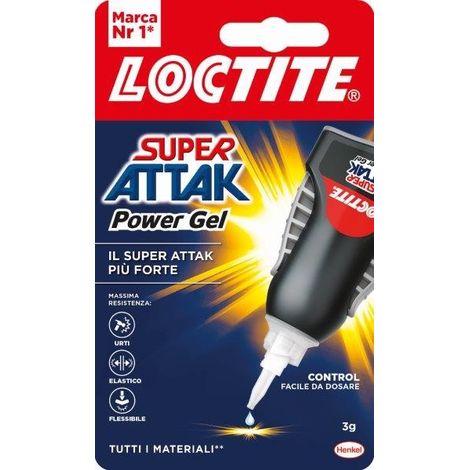 Loctite attak control power flex confezione da 12 blister da 3 gr ciascuno (1/2)