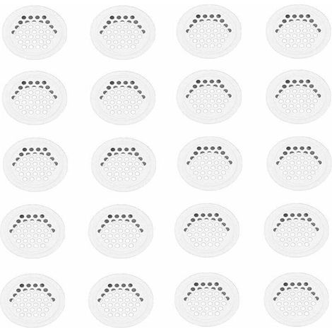 Grille Aerartion 20 Pièces Grille Ventilation 35mm Grille Aeration Grille de Ventilation Grille D'aération Trou Inox Blanc Ronde Grille Ventilation pour Cuisine Armoire Meubles (1/5)