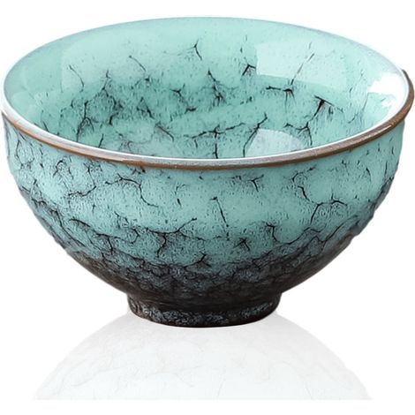 Tasse à Thé - Céramique - 100 ml - Diamètre 8,8 cm - Hauteur 5 cm - Pour Cérémonie Chinoise ou Dégustation - Unité (1/5)