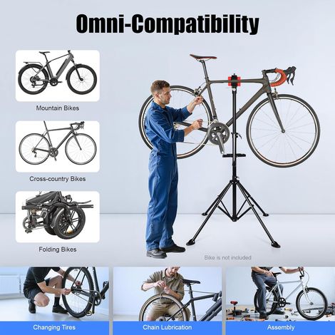 Fahrrad-Reparaturständer, professioneller Reparaturständer für E-Bikes, Montagehalterung, geeignet für Fahrräder, Mountainbikes und E-Bikes