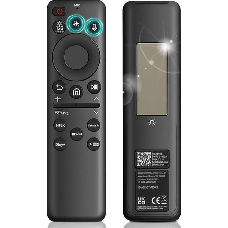 Télécommande VG-TM2560EN (modèle 2025) pour téléviseurs intelligents Samsung : commande vocale intelligente avec IA pour tous les modèles S-2019 à 2025 (The Frame, Crystal UHD, QLED, Neo QLED). (1/5)