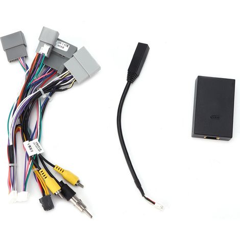 Adaptateur de faisceau de cbles Audio 16 broches, cble d'alimentation avec bote Canbus pour remplacement Android pour CRV 2.4/Civic (1/5)