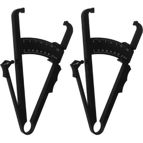 Lot de 2 pinces à plis cutanés portables pour une mesure précise de la graisse corporelle. (1/5)