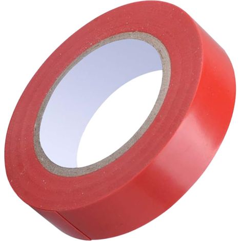 Cinta Aislante Eléctrica Roja 1pieza Pvc Adhésif pour Cableado (1/5)
