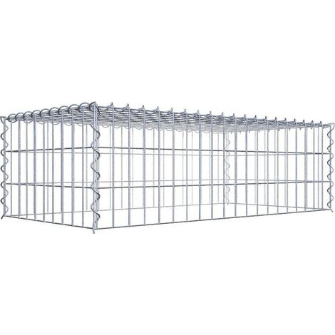 Gabiondeco - Gabion - Element de prolongation en hauteur 100 cm x 30 cm x 50 cm (L x H x P). maille 5 x 10 cm. Spirale. Attention : il manque une grille - Made in Ger... (1/5)