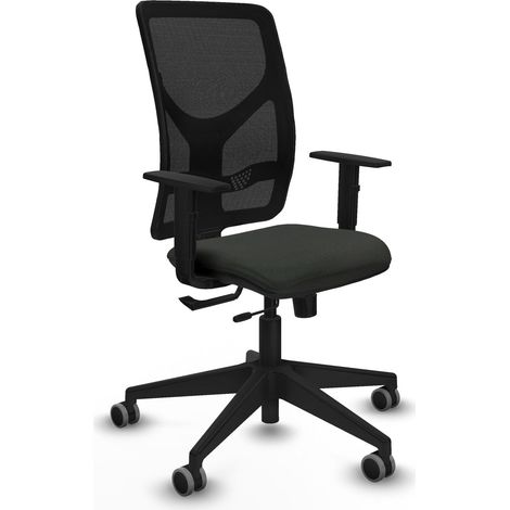 Chaise de bureau piqueras y crespo Motilla noir mousse haute densité (1/2)