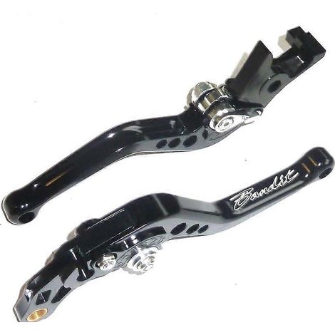 Aplicable a SUZUKI GSF 600S BANDIT 1996-2003 MANETAS DE FRENO Y EMBRAGUE CORTAS NEGRAS ROAD TS375() (1/5)