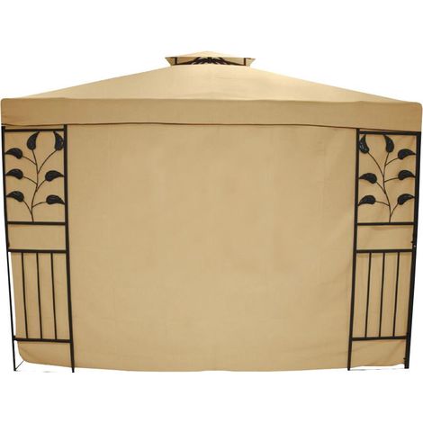 Seitenwand Livorno beige ohne Fenster, 2er-Set