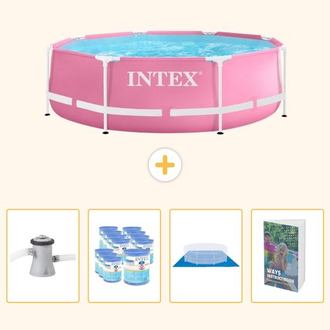Intex Piscine Tubulaire Ronde - 244x76 cm - 5-pièces  SCB119 (1/5)
