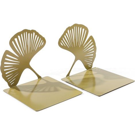 Fermalibri (2 pezzi) Accessori multifunzionali per librerie Piedini antiscivolo Metallo robusto Fermalibri decorativi per casa e ufficio (1/5)