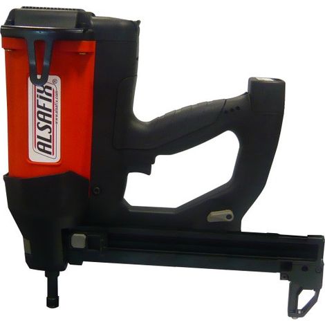 Alsafix – Cloueur autonome à gaz pour béton – 17-38mm – Batterie Li-ion 7.2V – Charge rapide 200 coups en 2 min – 40 pointes