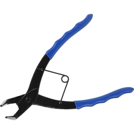 Pince à circlips coudée 90° à mâchoires intérieures, ressort intégré, pour clips en trou, outil de réparation auto (1/5)