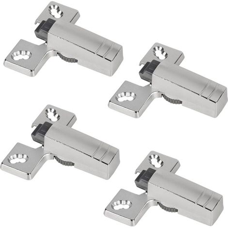 4 x Amortisseur de Charnière à Boîtier Softclose Armoire Porte Amortisseur Réglable pour Charnières 45mm/48mm/52mm (1/5)