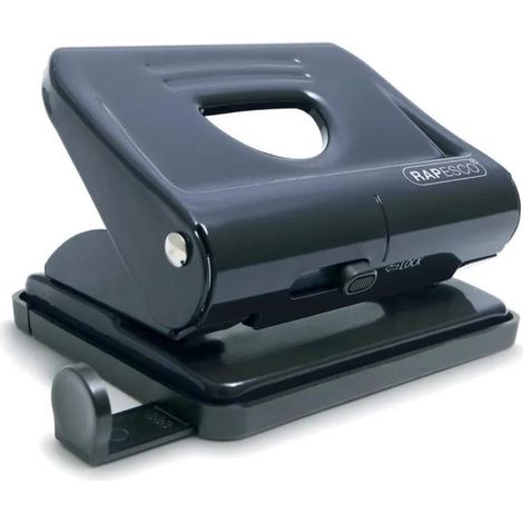 Rapesco Punch 820 perforatore 2 fori nero ufficio