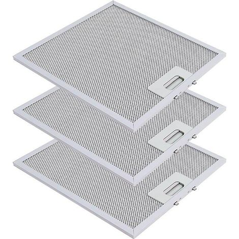 Filtre à graisse pour hotte aspirante 305 mm x 267 mm compatible avec la hotte aspirante de cuisine Elica de Poweka (3 pièces)