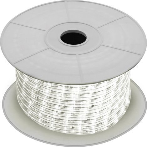 LED-Schlauch Rund 220V 36 LEDs/m 50m Schnitt alle 100 cm IP65 Neutralweiß