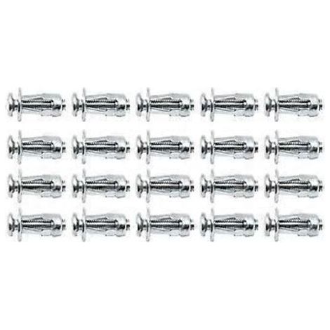 Kit de 60 rivets d'expansion Jack Nut M5 M6 pour fixation de tôles métalliques creuses, forme pétale- (1/5)