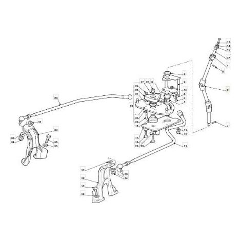 Piantone dello sterzo trattorino GGP - 382543053/0