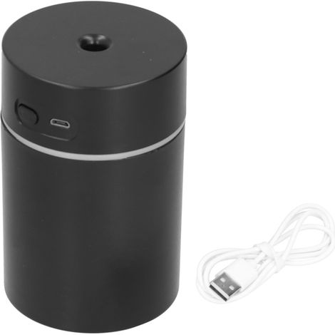 Mini-Luftbefeuchter fürs Auto, leiser, tragbarer Sprüh-Luftbefeuchter mit USB-Anschluss für Schlafzimmer, Büro, Auto, Schwarz (1/5)