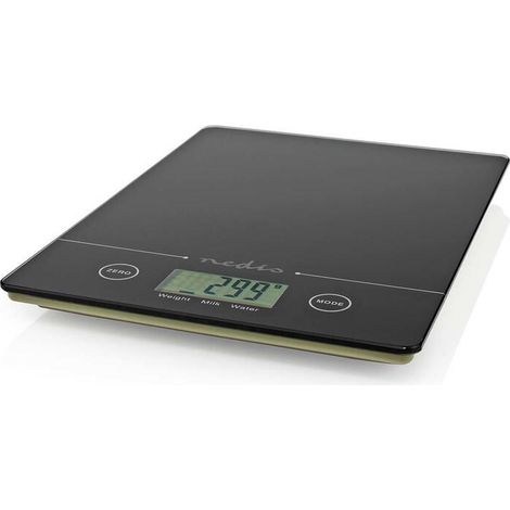 Nedis KASC620BK báscula de cocina Negro Encimera Rectángulo Báscula electrónica de cocina (1/4)