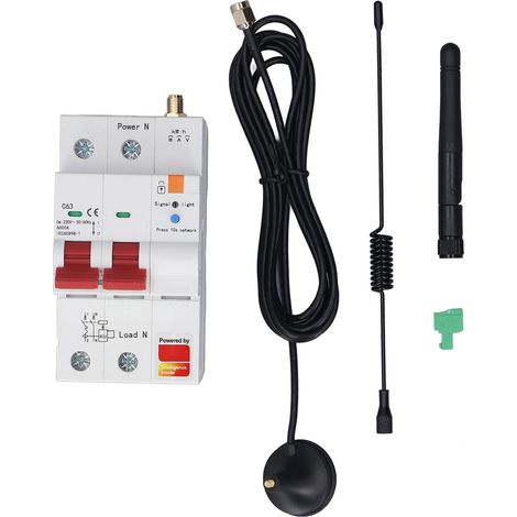 Disjoncteur de mesure intelligent 2P 63A pour application Tuya, fournitures de télécommande Mobile AC230V (1/5)