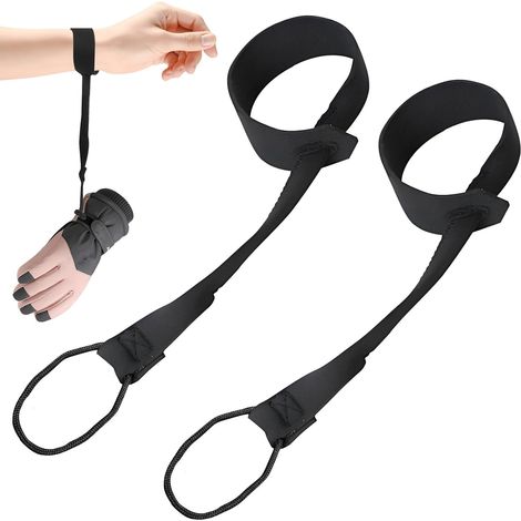Gants de Ski (Lot de 2) avec dragonnes Ajustables, Finitions soignées, Accessoires d'hiver adaptés aux Hommes et aux Femmes (1/5)