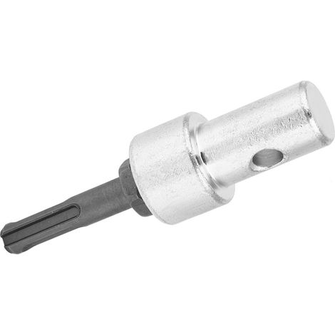 Adaptateur pour foret de perceuse électrique avec connecteur de mise à la terre, tige ronde, 2 trous, 2 fentes.
