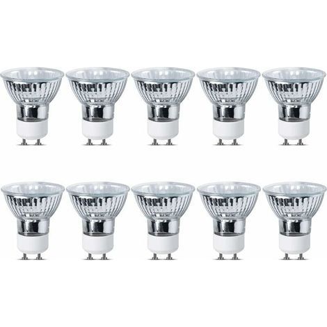 35W GU10 Ampoules Halogènes Dimmable, GU10 Ampoules Projecteur Spotlights 220-240V 360lm 2700K Blanc Chaud, Diamètre 5CM, lot de 10 H219 (1/4)