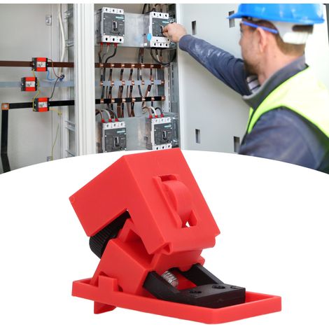 Dispositif de verrouillage de disjoncteur en 4 pièces, dispositif de verrouillage de disjoncteur unipolaire à clip 120/277 V (1/5)