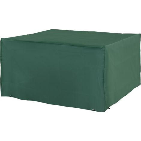 Outdoor Garden Furniture Cover Waterproof, Anti-UV 600D Heavy Duty Oxd Fabric Patio Furniture Cover Rectangular Sofa Table Set, Green, 135 x 135 x 75 cm (1/5)